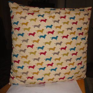 Dachshund Toss Pillow